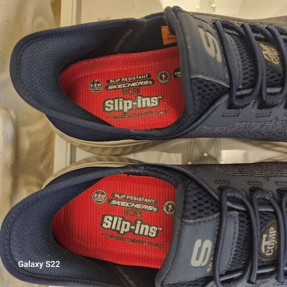 Skechers Hands Free Slip-ins molder heel work shoes. Men's. Size 10 - Picture 6 of 11